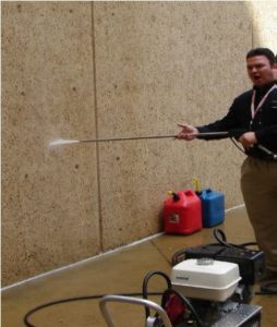 Cleaning process using cleaners and chemicals